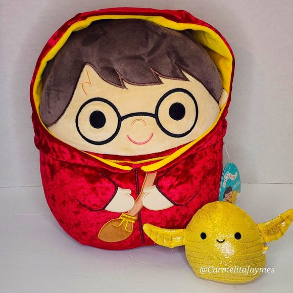 HARRY POTTER AND SNITCH ⚡️⚜️ Quidditch Character Set Squishmallow Kellytoy NWT - Picture 2 of 10